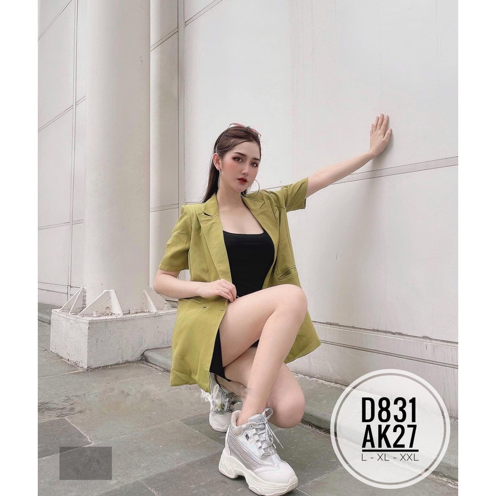 (60-90kg) Áo khoác cổ vest AK27 Đầm body 2S D831 | BigBuy360 - bigbuy360.vn