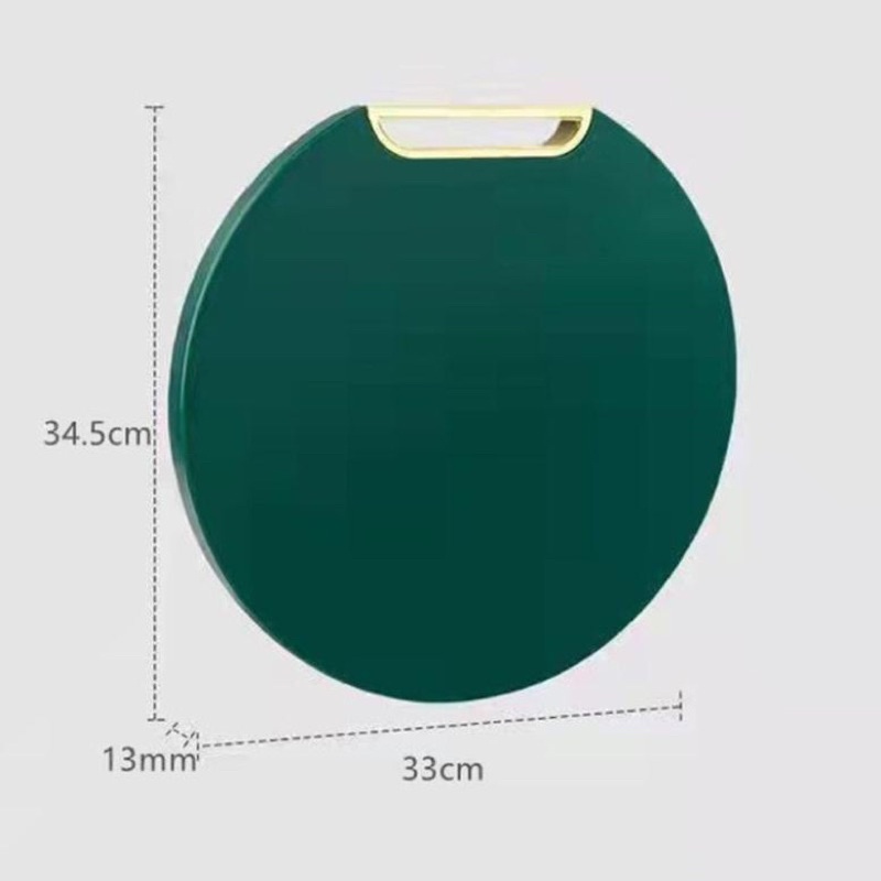 Thớt Nhựa PE đa năng chống nấm mốc kháng khuẩn Thớt Nhựa Xanh tròn đường kính 33cm Phụ kiện và đồ dùng nhà bếp