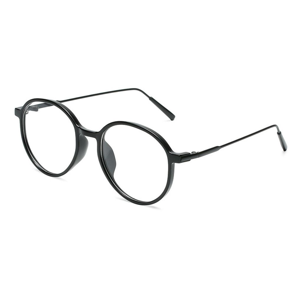 Kính Đọc Sách Gọng Tròn Trong Suốt Chống Ánh Sáng Xanh Phong Cách Vintage