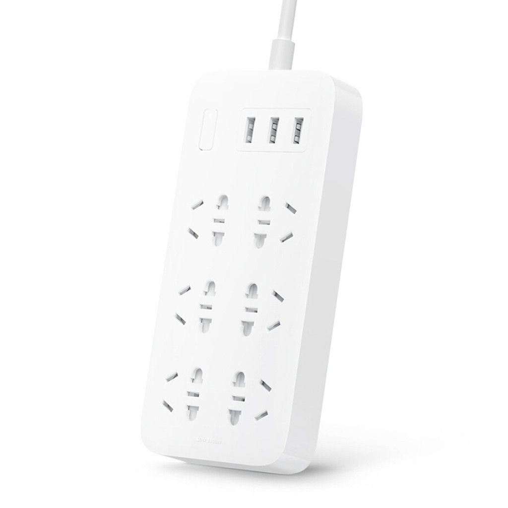 Ổ cắm Xiaomi Mi Power Strip 6 cổng 3 USB | BH 3 tháng