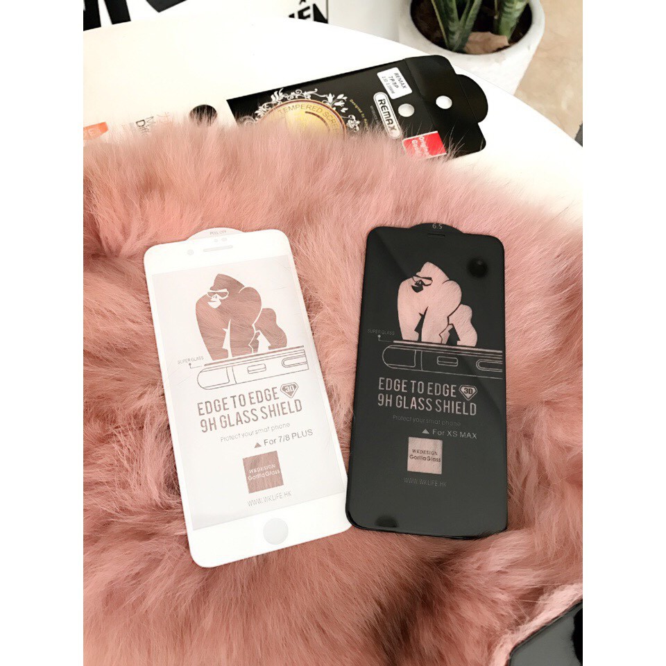 Kính Cường Lực KingKong Cho iphone 7/8PLUS-X-XS-XSMAX-11-11PRO-11PROMAX-12-12PRO Full Màn