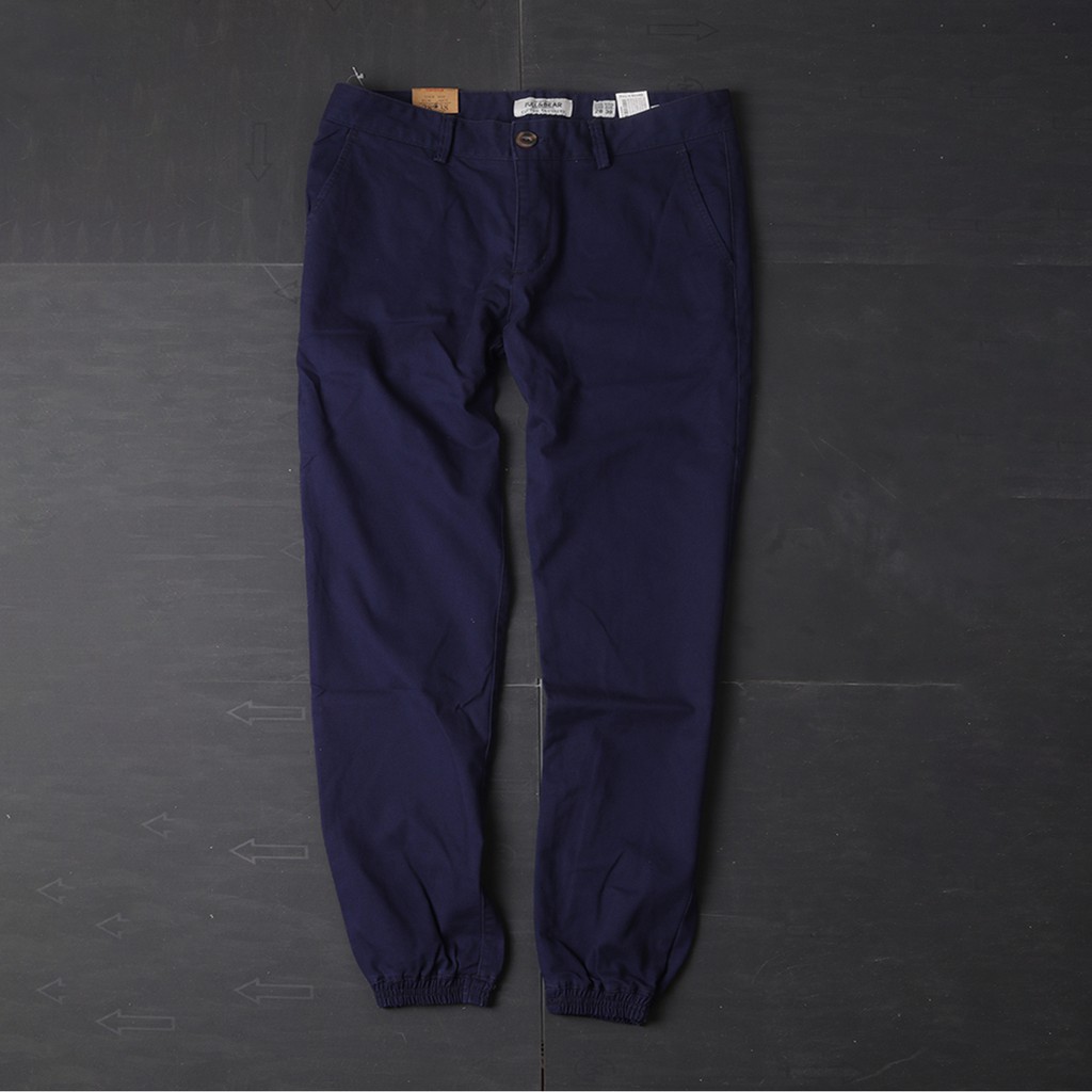 Quần kaki Jogger pull and bear vải co giãn 4 chiều hàng VXNK