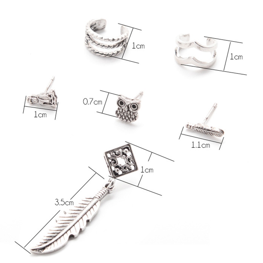 Set 6 khuyên tai phong cách Boho thời trang