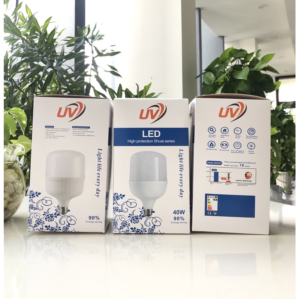 Đèn led bulb 40W UV đuôi xoáy E27