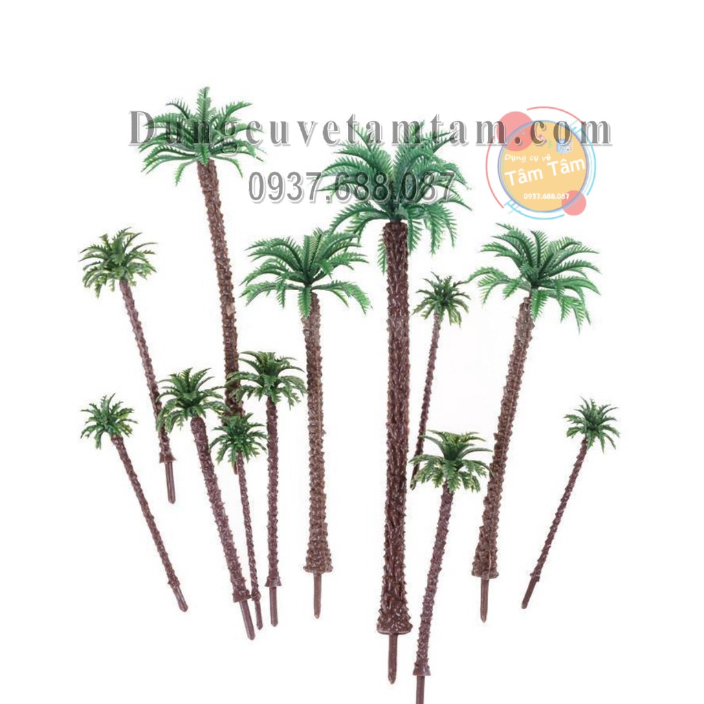 [ TÂM TÂM ] Cây mô Hình , DỪA Ốm MR176 - Cây giả trang trí tiểu cảnh, sân vườn, terrarium, mô hình DIY , Sa bàn