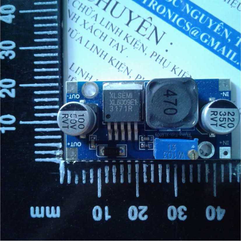 Module BOOST nâng áp DC-DC XL6009 in:3-32V out:5-35V dòng max 4A K22 kde0005