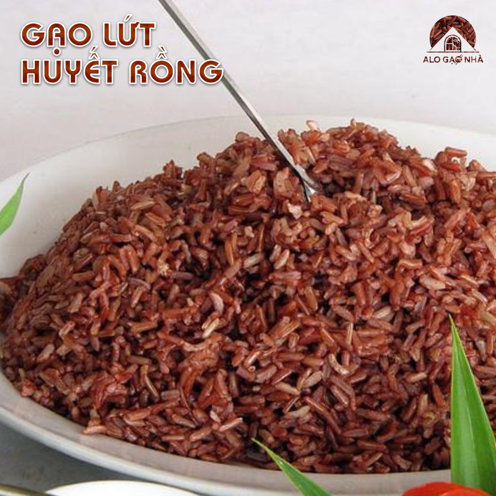 Gạo Lứt Huyết Rồng (5kg) - Gạo Tím Than (Gạo Lứt Đen 5kg) - St25 (5kg Ngon Nhất Thế Giới) | Giao Hàng Nhanh