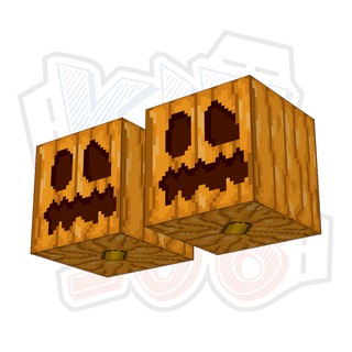 Mô hình giấy Minecraft CARVEL PUMPKIN block