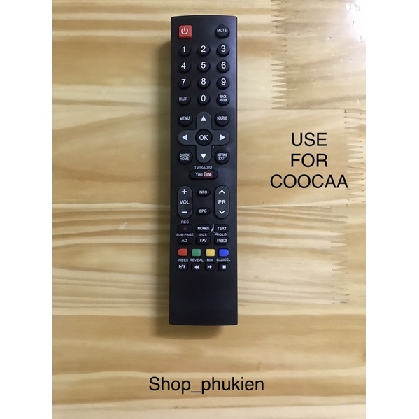 Remote Điều khiển tivi led COOCAA Smart (nút Youtube)