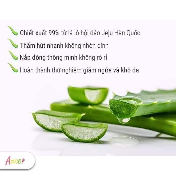 Gel dưỡng da chiết xuất lô hội Holika Holika Aloe 99% Soothing gel nhập khẩu Hàn Quốc