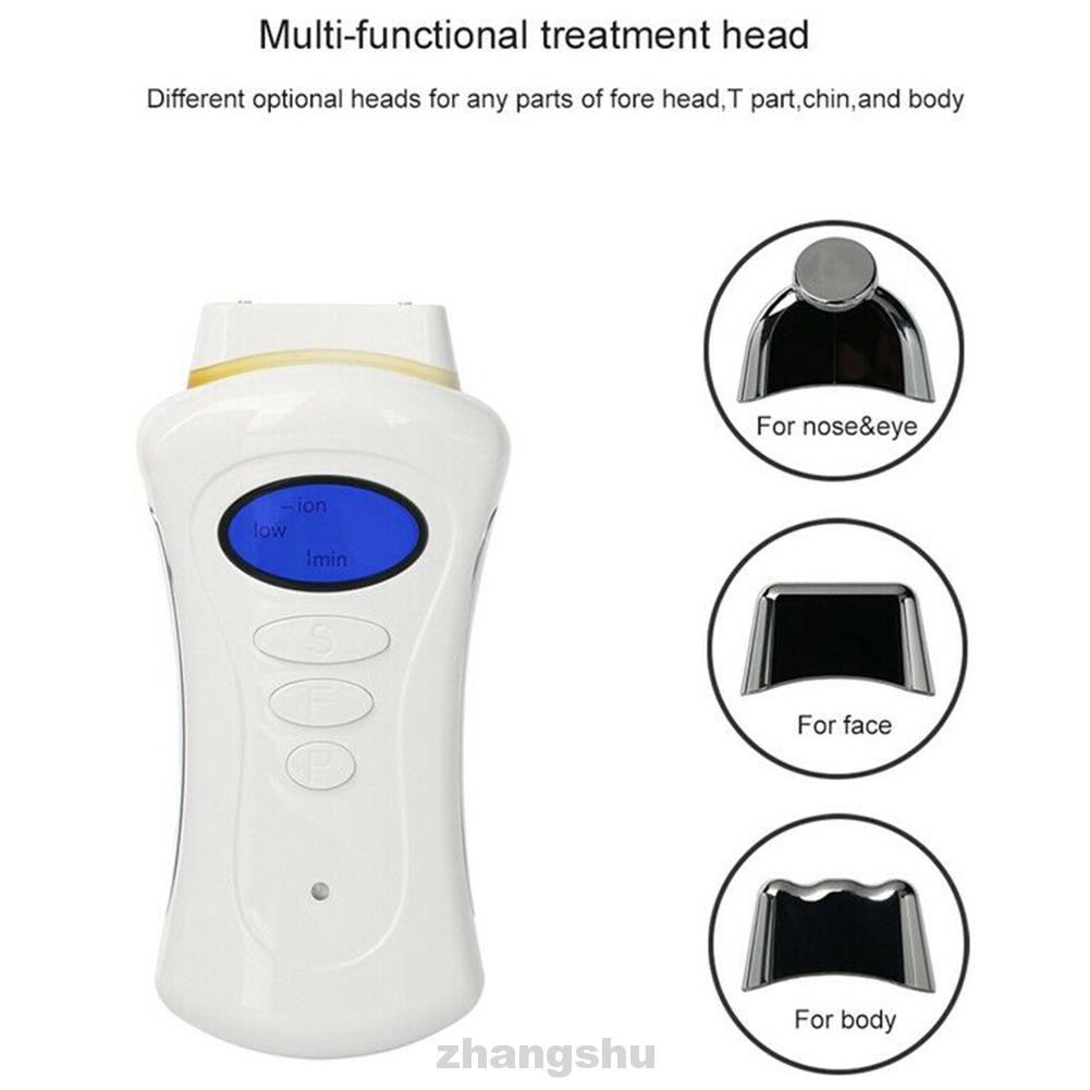 LCD USB Anti Aging Electric Handheld Micro Current Tightening Spa Facial Massager