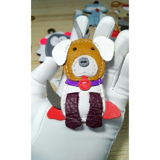 Móc khóa da handmade 100% da bò thật