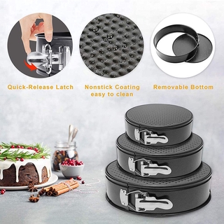3pcs Spring Form Pan Set (6 Inch 8 Inch 10 Inch)