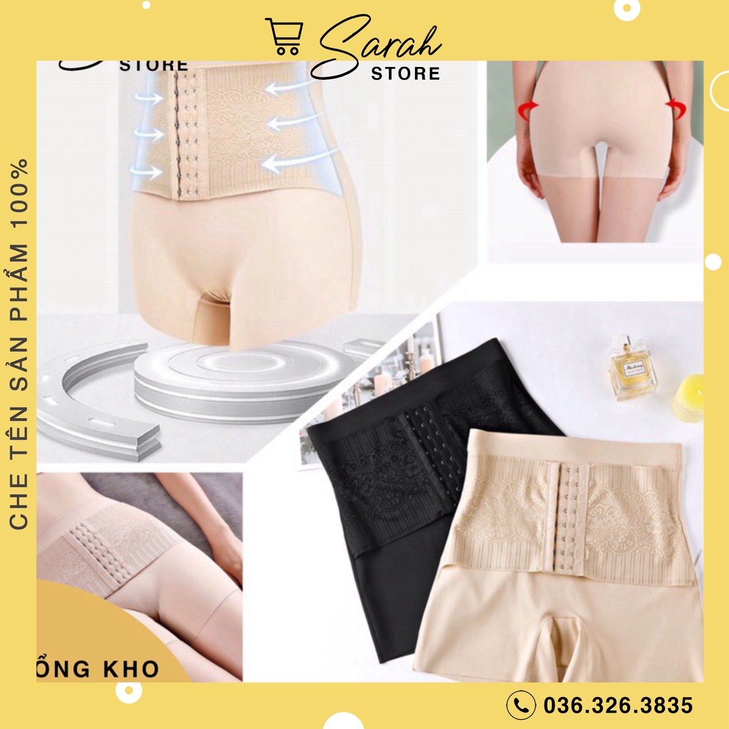 Quần Nịt Bụng Đúc Su Lụa Nguyên Khối Siêu Co Giãn Định Hình Vùng Bụng Dưới Ôm Sát Tàng Hình Cao Cấp 4385