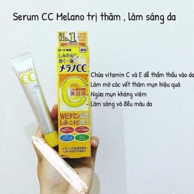 Tính chất Cc melano và kem dưỡng cc melano