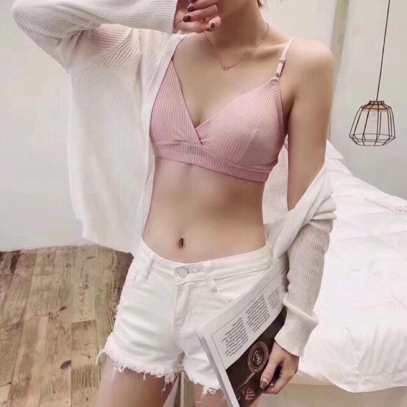 Áo Bra 901 Bralette Cotton Gân Mẫu Mới Nhất 2021