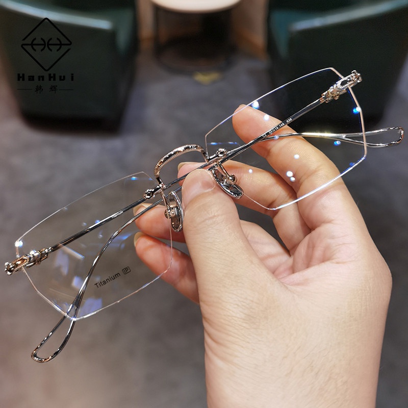 [+100°~+400°Kính Đọc Sách Không Gọng Thoải Mái Chống Mệt Mỏi Cho Nam Và Nữ