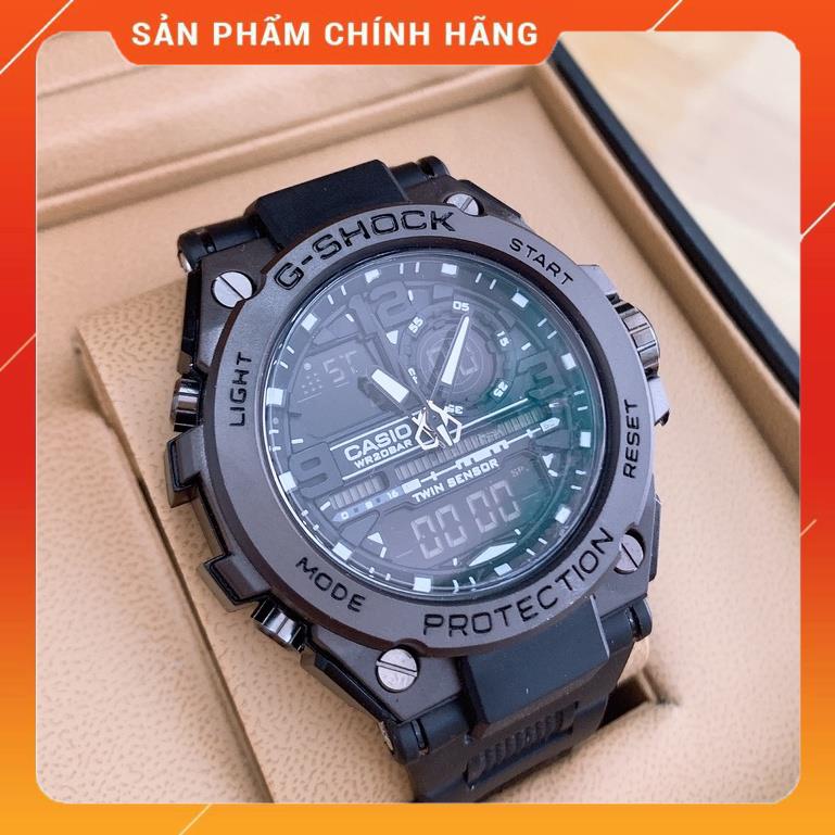 * [TẶNG HỘP DA] Đồng hồ nam Casio G-shock GTS 8600 Original –Chống nước 20Bar Viền Thép không gỉ, Nam tính, 45mm. *