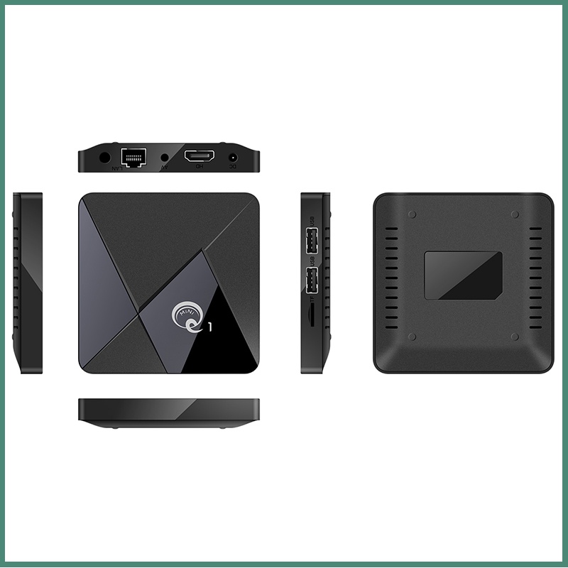 MINI Q1 Android tivi box 2GRAM +16GROM Android 10.1 Smart tv box giá rẻ - Hàng xịn