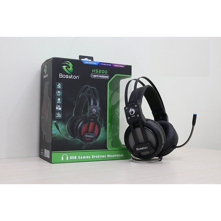 TAI NGHE LED CHUYÊN GAME BOSSTON HS200 | BigBuy360 - bigbuy360.vn