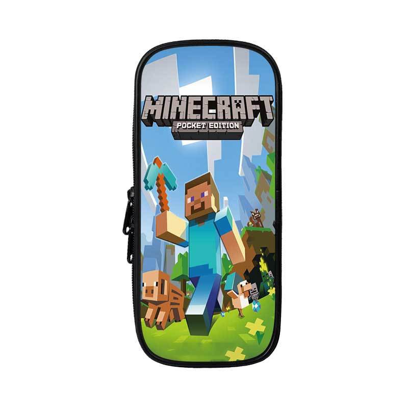 Minecraft Hộp đựng But Chi Bốn Lớp Danh Cho Học Sinh Dung Lượng Lớn Trẻ Em Trai Va Gai Văn Phong Phẩm Be Tui Gia Cạnh Tranh