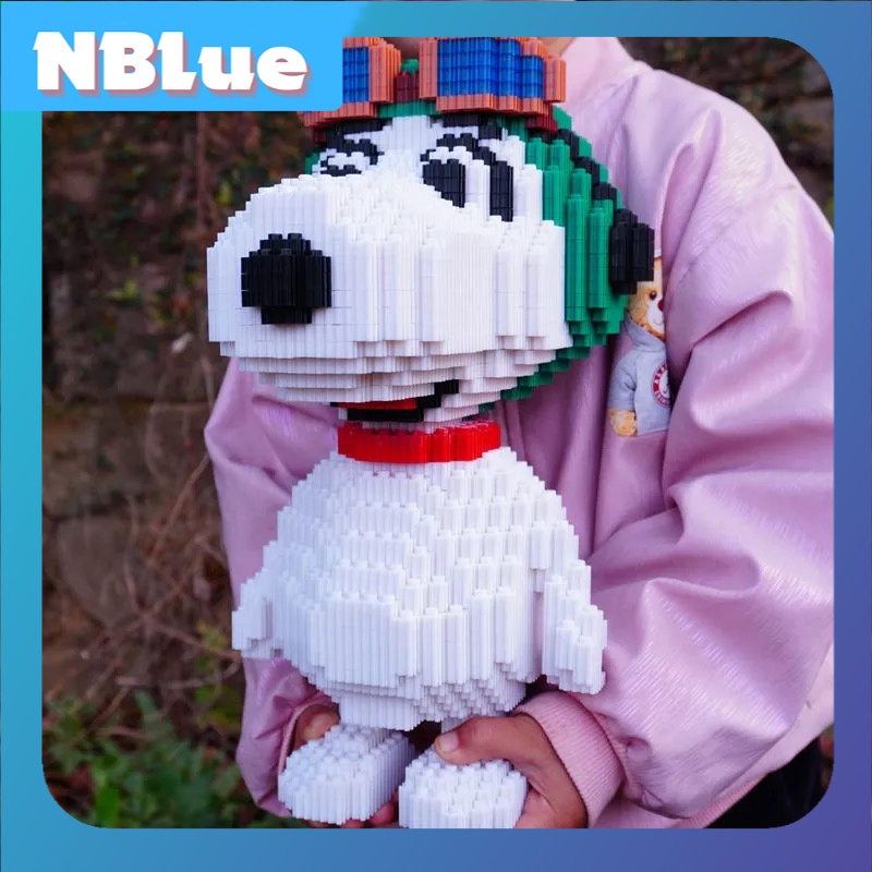 Đồ chơi lắp ráp lego Snoopy chú cún trang trí độc đáo đáng yêu làm quà tặng bé trai bé gái NBlue