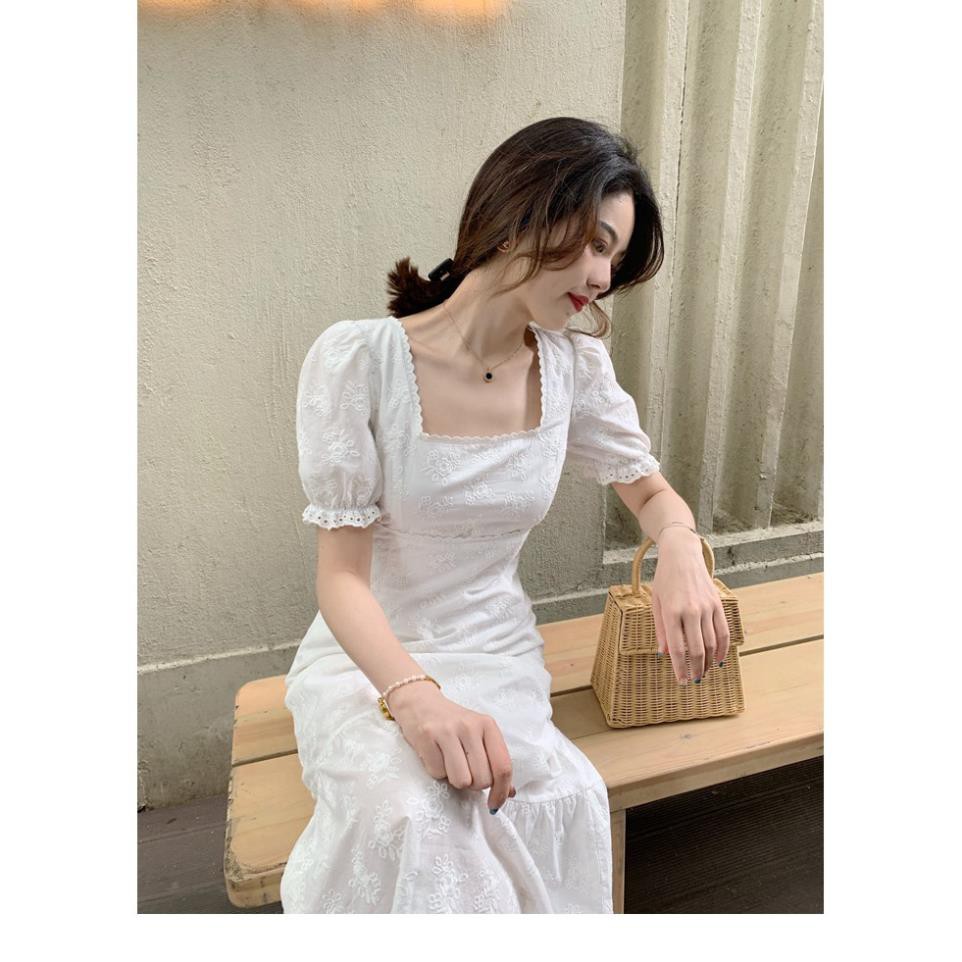 Váy trắng đuôi cá mẫu mới nhất hàng Quảng Châu cao cấp (Kèm ảnh thật) - V147