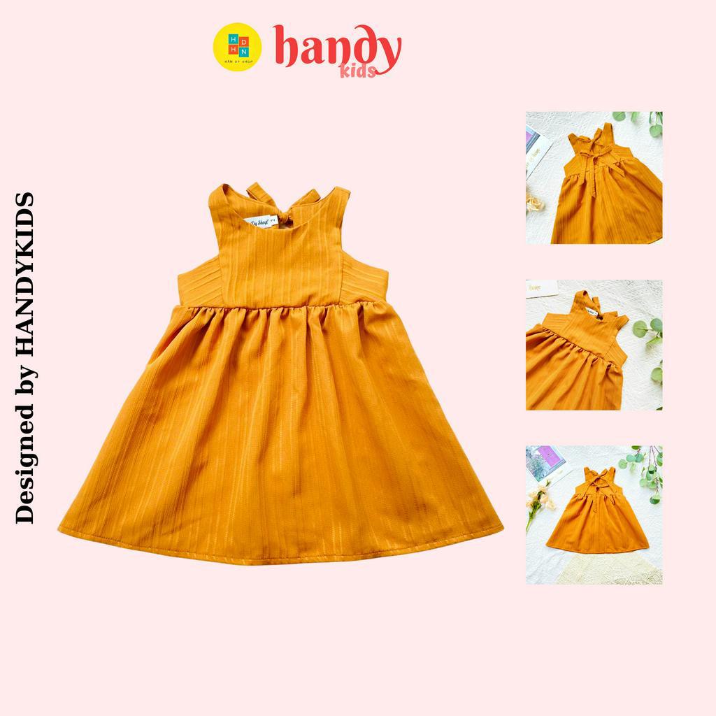 Váy sọc thắt nơ sau mềm mặc mát HANDYKIDS