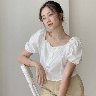 Áo cổ vuông tay bồng sa362 1994closet