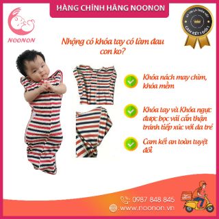Nhộng Chũn Có Khoá Tay - Nhộng Ngủ Cho Bé - Quấn Ngủ Noonon Giúp Bé Không Giật Mình- Mã NCD01
