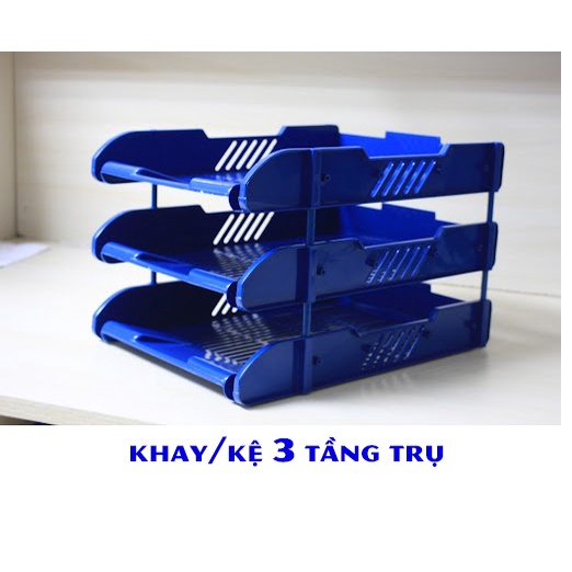Khay 3 tầng / Kệ 3 tầng trượt nhựa / Kệ 3 tầng trụ nhựa