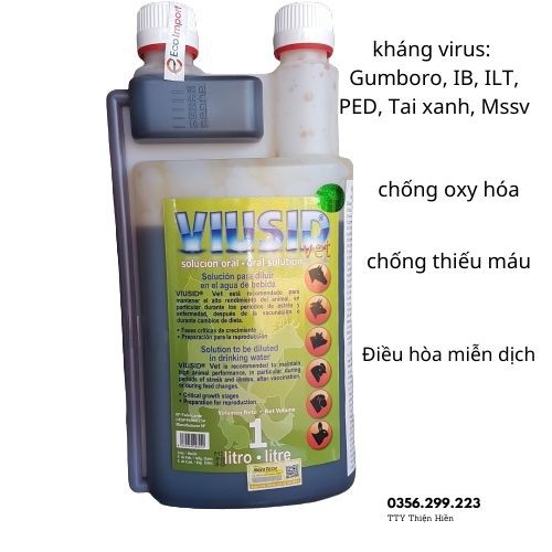 Kháng Virut - Viusid Tây Ban Nha chai 1lit - chỉ dùng trong thú y