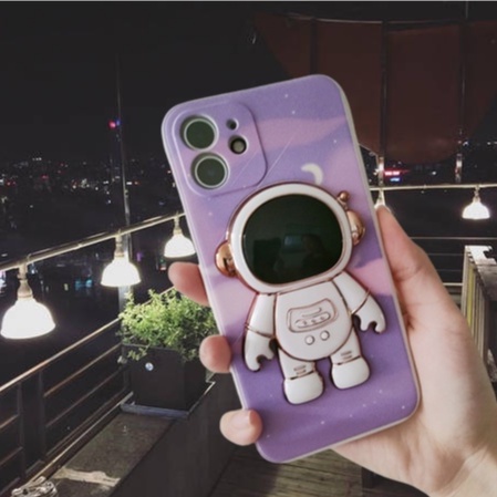 [Giá đỡ phi hành gia] Ốp Điện Thoại iphone Hình Phi Hành Gia 3D cho iPhone 6 7plus 8plus x xsmax xr 11 12 pro max 13 pro