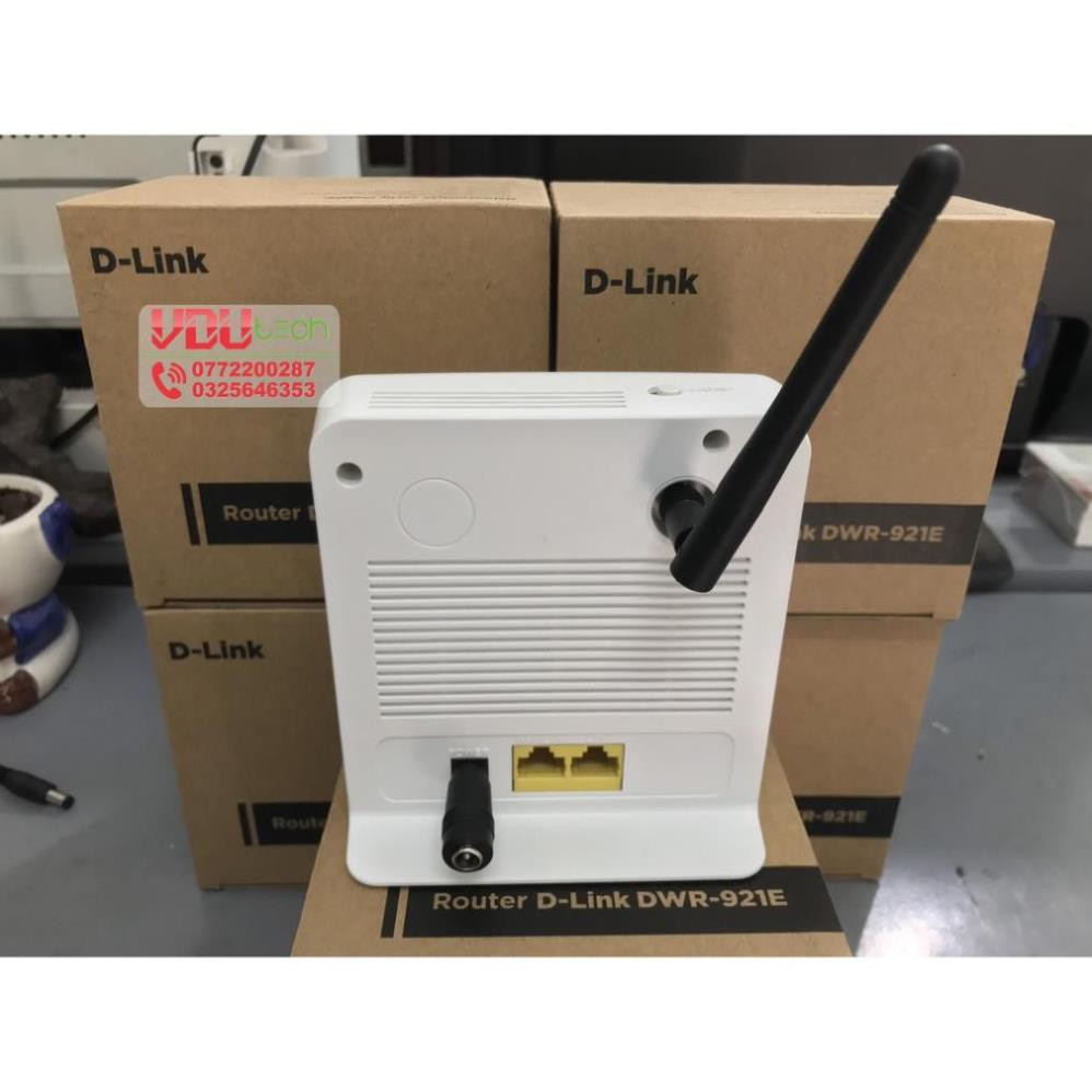 Modem Wifi 4G D-Link DWR-921E | 150Mbps | 32 user, 2 port LAN (đã kèm anten)