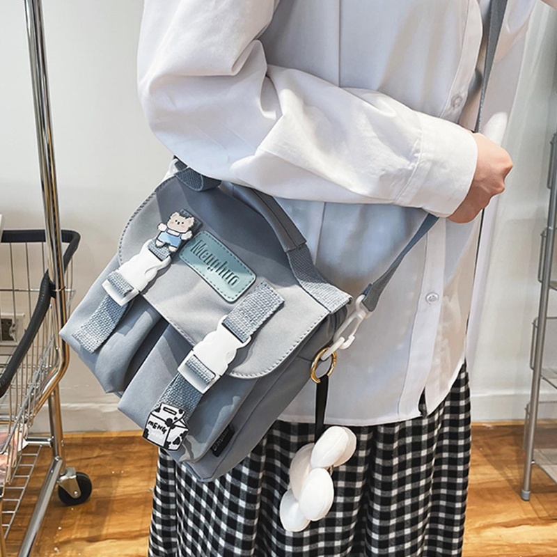 Túi Vải Vuông Đeo Chéo Vai Thời Trang Dành Cho Nữ