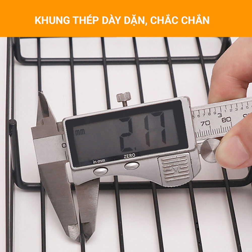 [TẶNG KEO DÁN] Kệ Gia Vị Inox 304 Đen Dán Tường Gạch men Kệ nhà bếp KHÔNG CẦN KHOAN VÍT | BigBuy360 - bigbuy360.vn