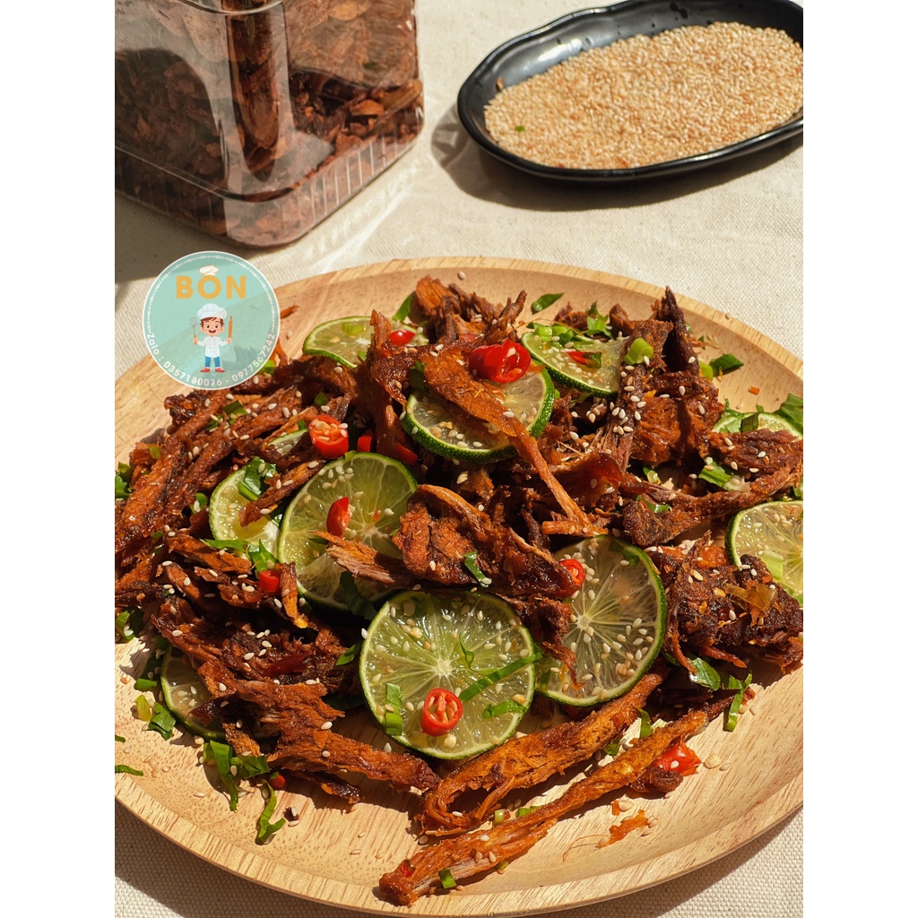 Khô bò miếng loại 1 nhà làm - túi 250G, thịt bò 100% - BON ĐÂY NÈ | BigBuy360 - bigbuy360.vn