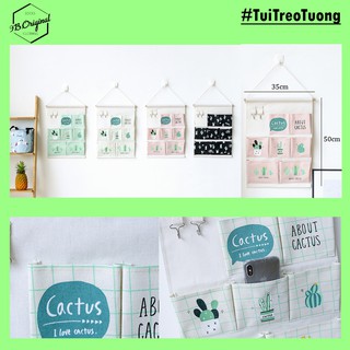 TÚI VẢI TREO TƯỜNG IN LOGO CACTUS