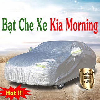 Bạt phủ xe, bạt che xe Kia Morning Bạt Tráng Nhôm 3 lớp Chống Xước