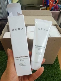 [SIÊU RẺ] Sữa Rửa Mặt Làm Trắng Da Hera White Program 50ml