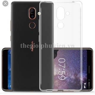 Ốp lưng dẻo cho Nokia 7 Plus silicon trong suốt