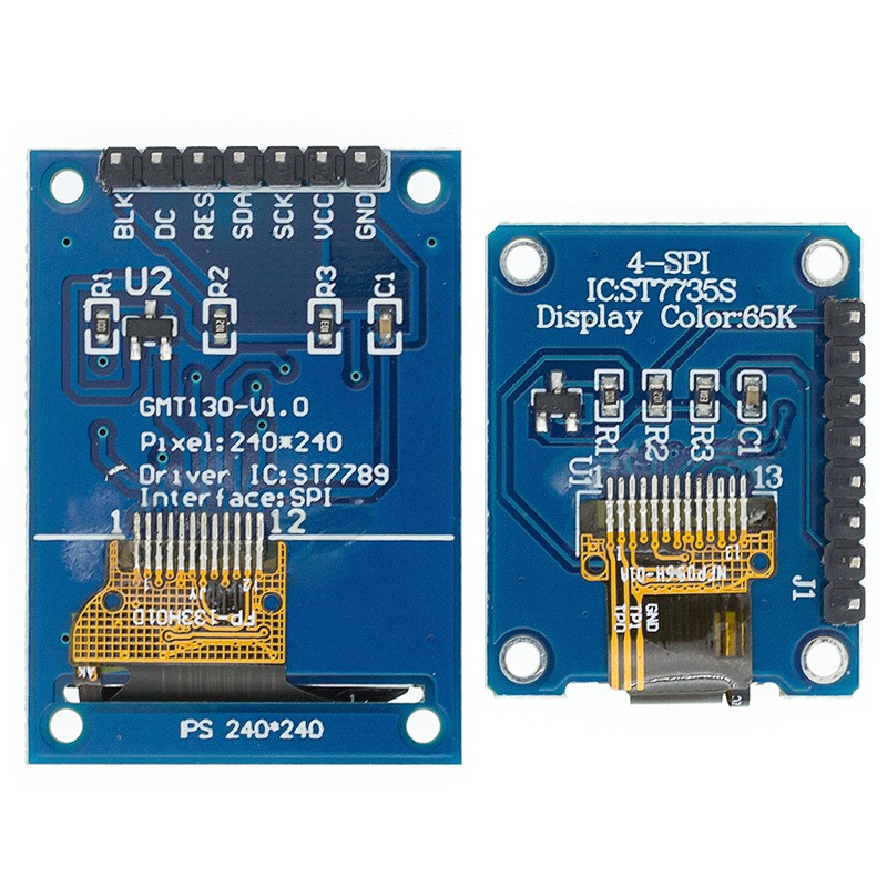 Mô Đun Màn Hình Tft 0.96 / 1.3 inch IPS 7P SPI HD 65K ST7735 IC 80*160 Chuyên Dụng Cho Arduino