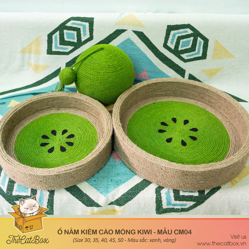 Ổ nằm kiêm cào móng hình Kiwi dành cho mèo - Ổ nằm The Cat Box CM04