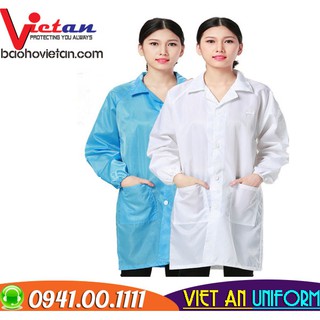 Áo Blouse Phòng sạch chống tĩnh điện tay dài - hàng đẹp,