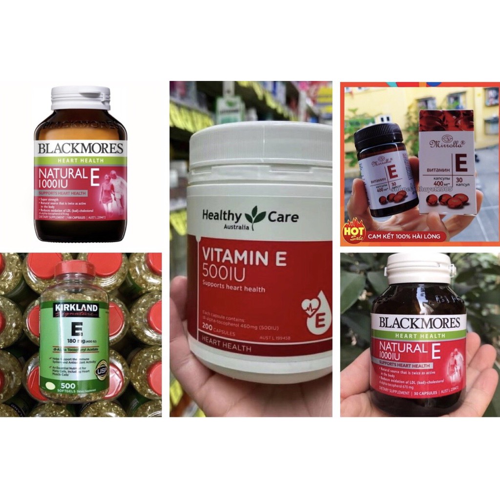 Viên uống vitamin e các loại