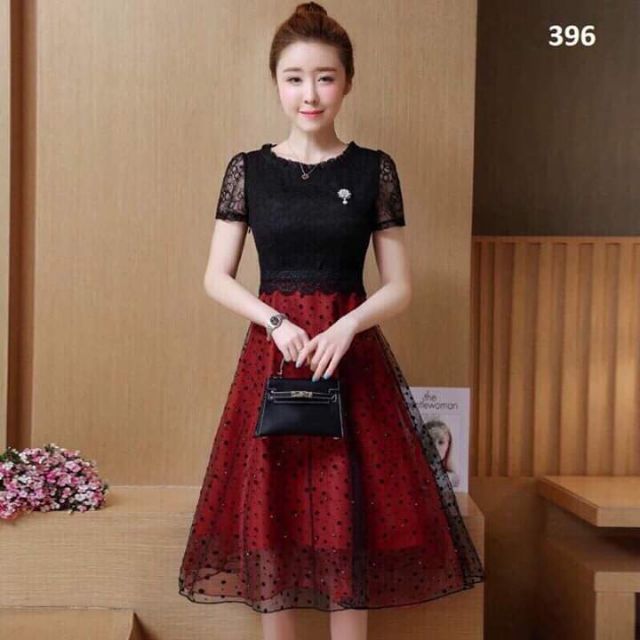 Đầm ren phốu lưới