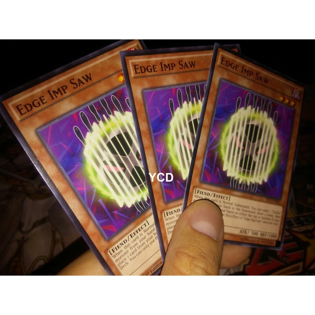 Thẻ bài yugioh chính hãng Set 3 lá Edge Imp Saw – Common