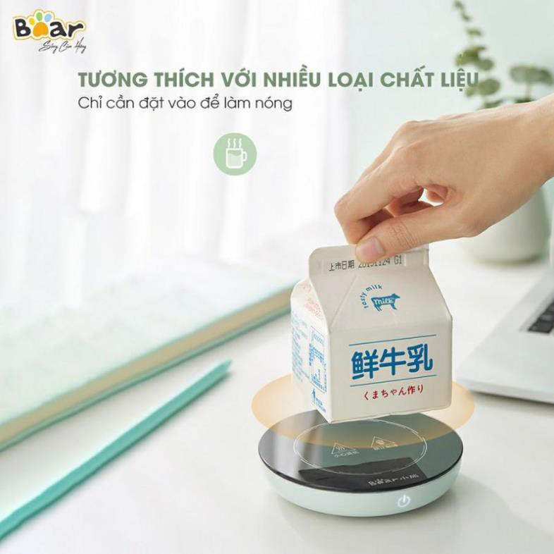 Đế làm nóng đồ uống,Đế Hâm Nóng Kèm Cốc Bear DRBD-A16B1 ( Chính Hãng)