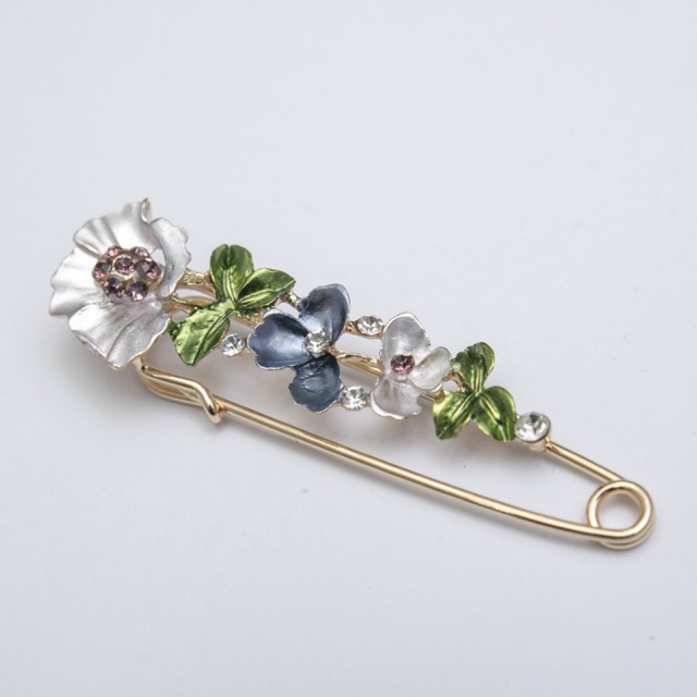 Trâm Cài áo Kya Jewel hoa hồng nở rộ DH2