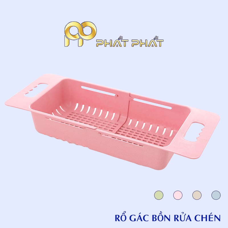 Rổ gác bồn rửa chén thông minh - Khay đựng đồ gác bồn rửa bát PP004